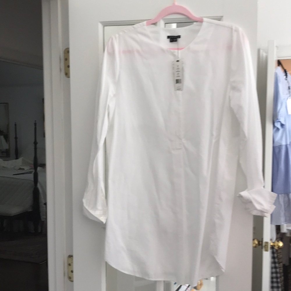 Theory white blouse size M